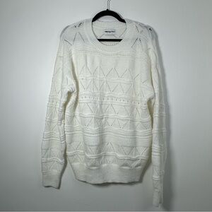 Princess Polly Women’s White Knitted Sweater Size S/M